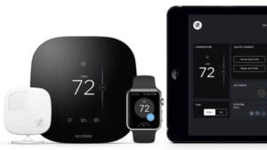 Ecobee Smart Thermostat with smart phone